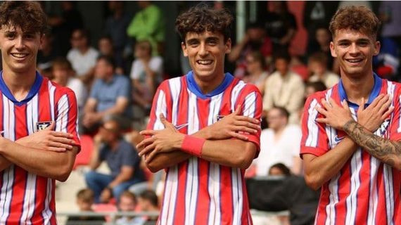 Castrelo celebra un gol esta temporada.
