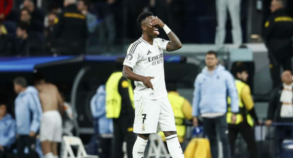 Vinicius, en el Bernabéu.