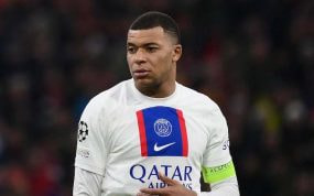 Mbappé, durante el Bayern Múnich-PSG de Champions League.