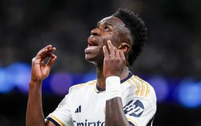 Vinicius, durante un partido del Real Madrid.