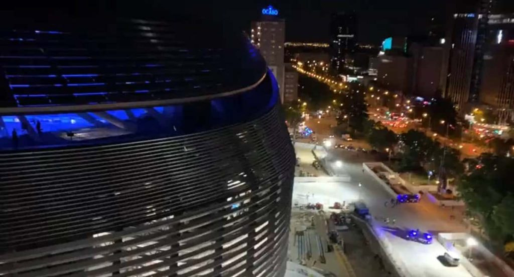 Una imagen del Bernabéu durante un concierto.