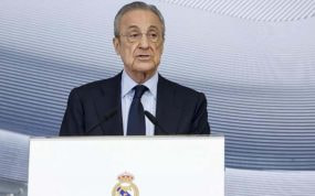 Florentino Pérez, durante un acto del Real Madrid.