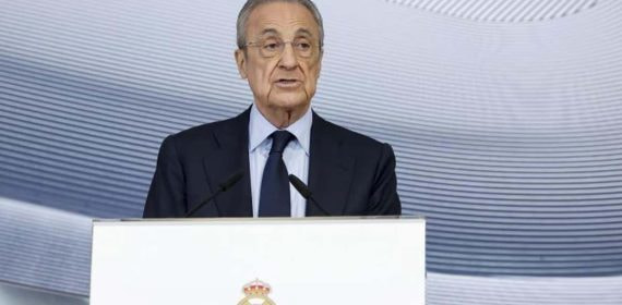 Florentino Pérez, durante un acto del Real Madrid.
