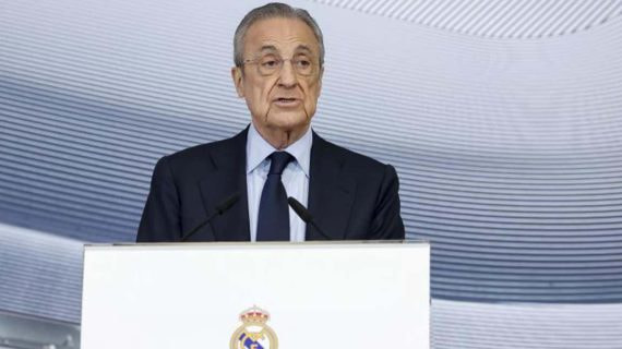 Florentino Pérez, durante un acto del Real Madrid.