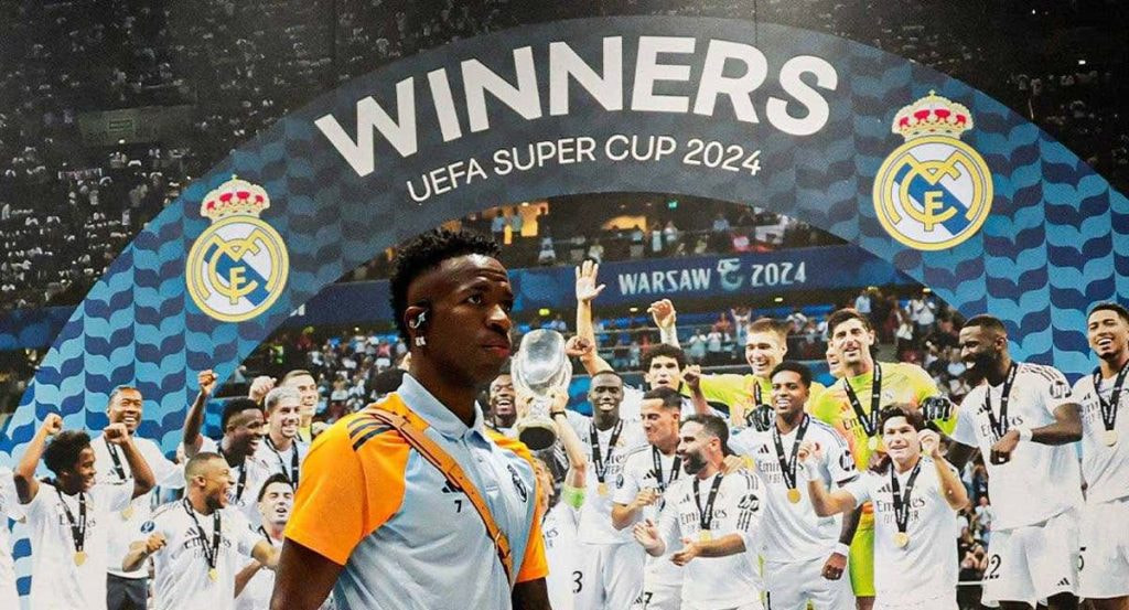 Vinicius, en la Supercopa de Varsovia.