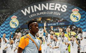 Vinicius, en la Supercopa de Varsovia.