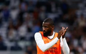 Rüdiger, con el Real Madrid.