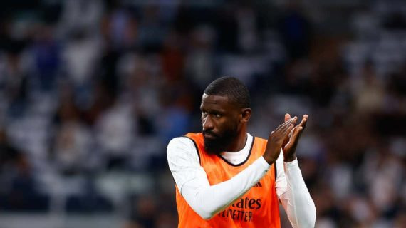 Rüdiger, con el Real Madrid.