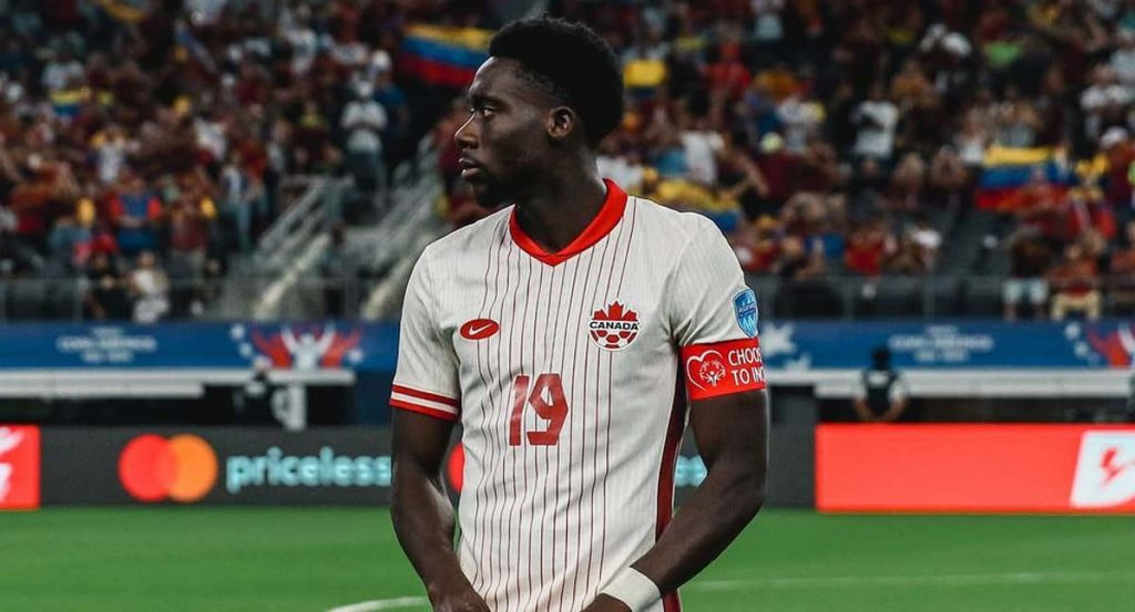 Alphonso Davies, en la Copa América con Canadá.