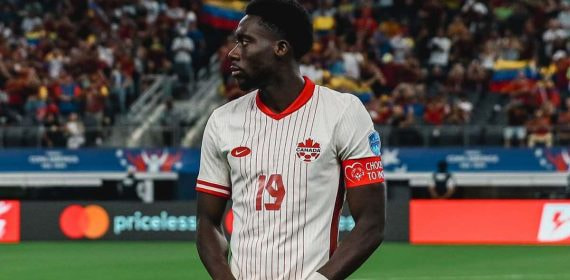 Alphonso Davies, en la Copa América con Canadá.