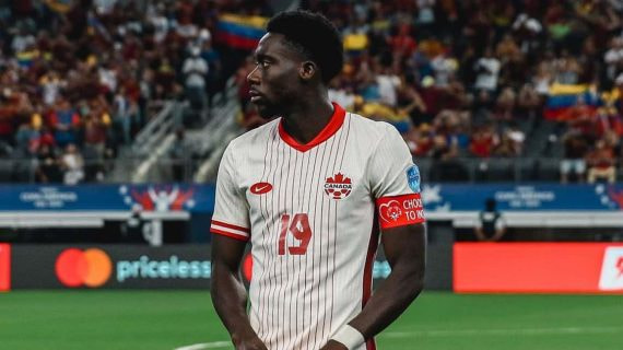 Alphonso Davies, en la Copa América con Canadá.
