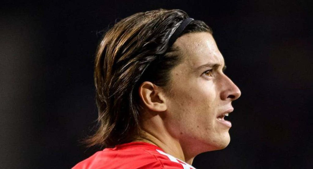Álvaro Carreras, con el Benfica.