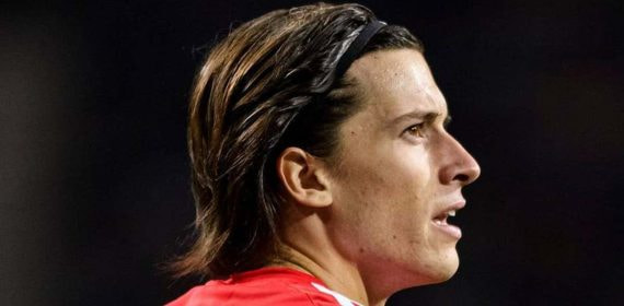 Álvaro Carreras, con el Benfica.