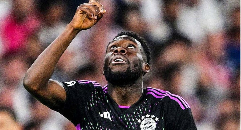 Alphonso Davies, con el Bayern.