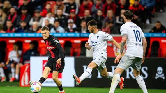 Florian Wirtz, con el Leverkusen.