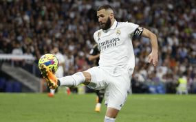 Benzema, en un partido de esta temporada.