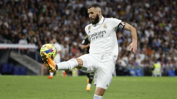 Benzema, en un partido de esta temporada.