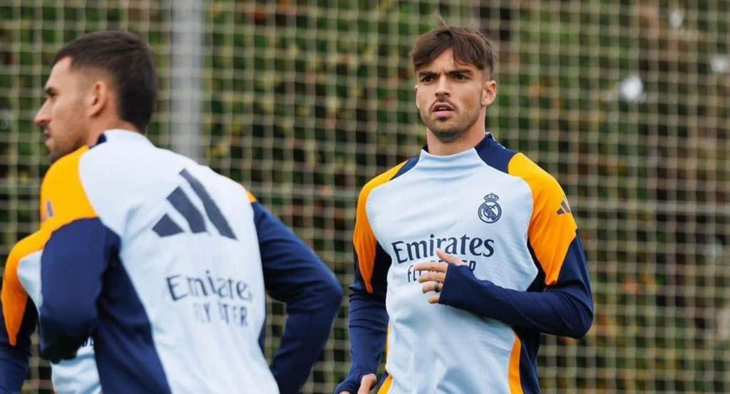 Asencio, en un entrenamiento de esta semana.