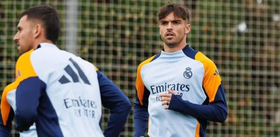 Asencio, en un entrenamiento de esta semana.