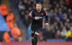 Papu Gómez durante un partido con el Sevilla.