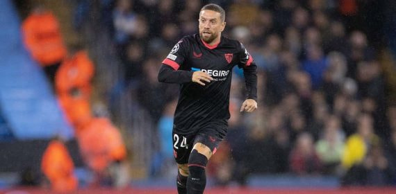 Papu Gómez durante un partido con el Sevilla.