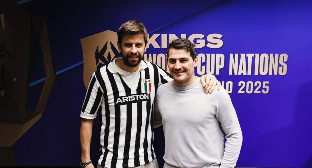 Piqué y Casillas en la Kings World Cup de Turín.