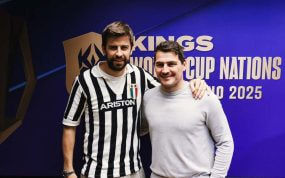 Piqué y Casillas en la Kings World Cup de Turín.