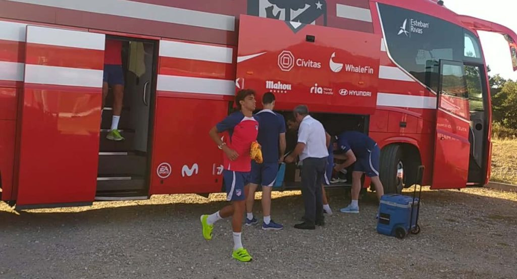 Joao Félix, en su regreso al Atlético de Madrid el pasado 10 de julio, en Los Ángeles de San Rafael.