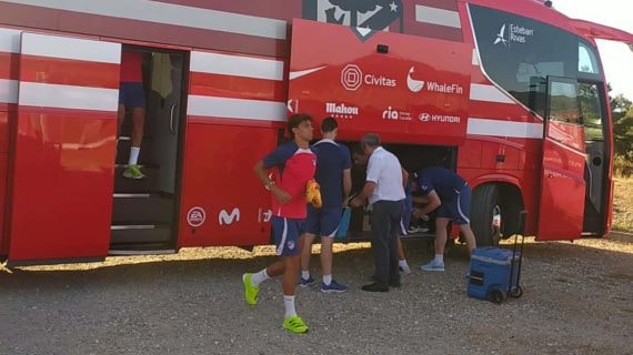 Joao Félix, en su regreso al Atlético de Madrid el pasado 10 de julio, en Los Ángeles de San Rafael.