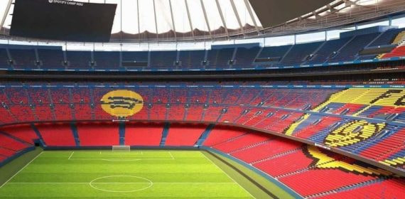 Una simulación de cómo quedaría el Camp Nou acabado.