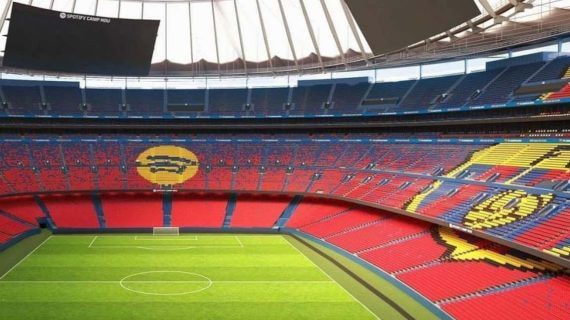 Una simulación de cómo quedaría el Camp Nou acabado.