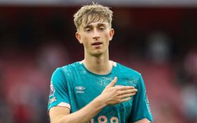 Dean Huijsen, con el Bournemouth.