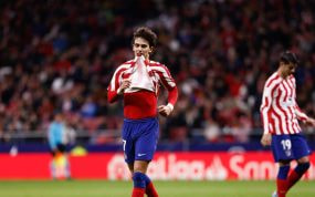 Joao Félix, durante un partido con el Atlético de Madrid