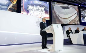 Florentino Pérez, en la Asamblea de Socios Compromisarios de 2023.
