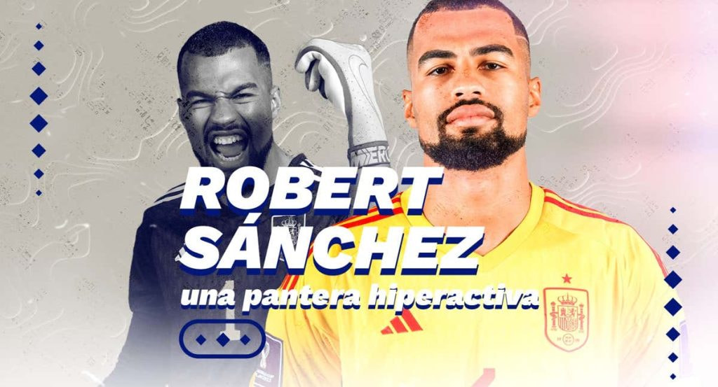 Robert Sánchez, en la Escuela de Fútbol de Santa Ana.
