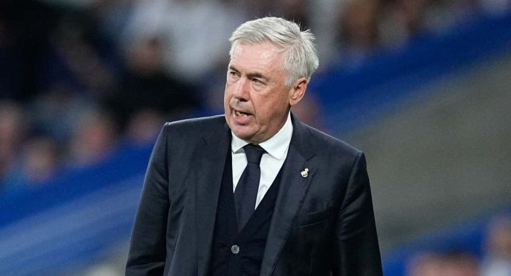 Carlo Ancelotti, en el Bernabéu.