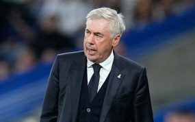 Carlo Ancelotti, en el Bernabéu.