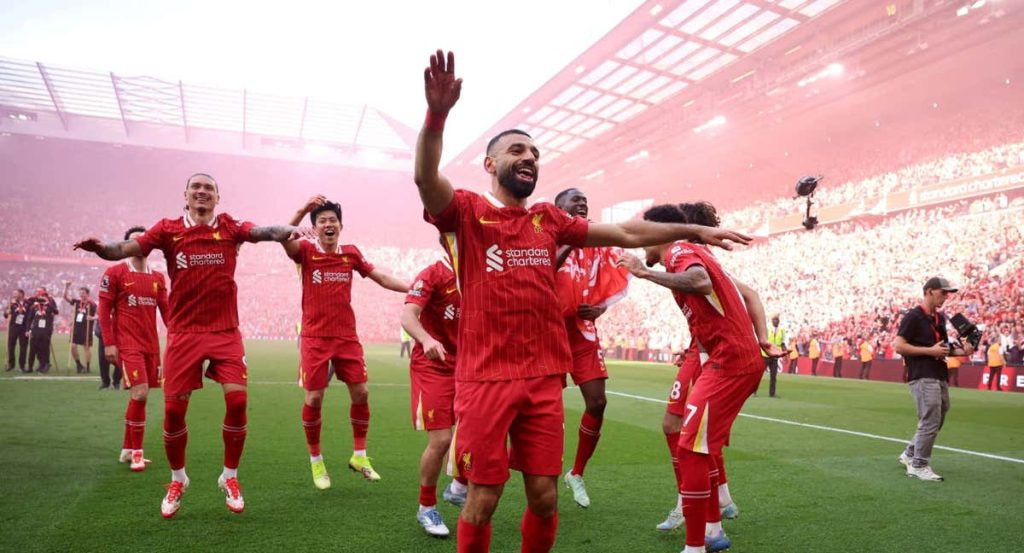 Celebración del Liverpool.
