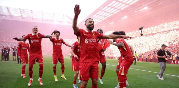 Celebración del Liverpool.