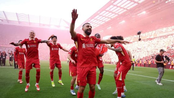 Celebración del Liverpool.