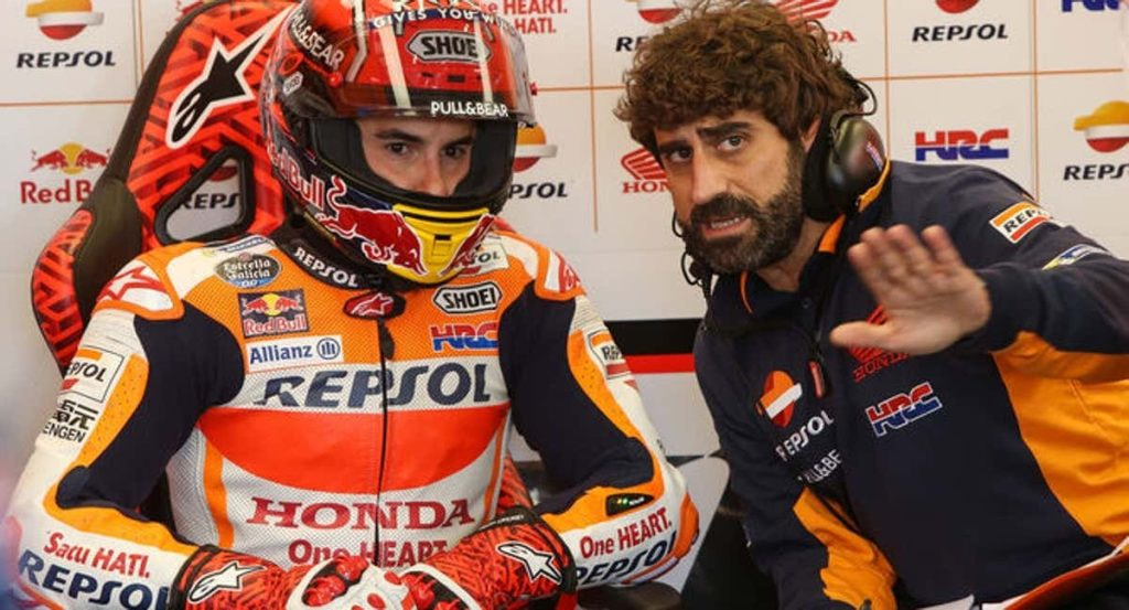 Santi Hernández y Marc Márquez.