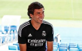 Raúl, en el Santiago Bernabéu.