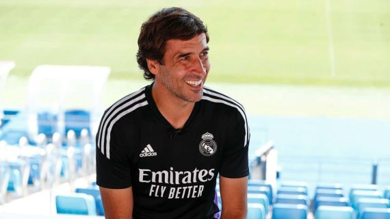 Raúl, en el Santiago Bernabéu.