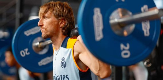 Modric, en el gimnasio.