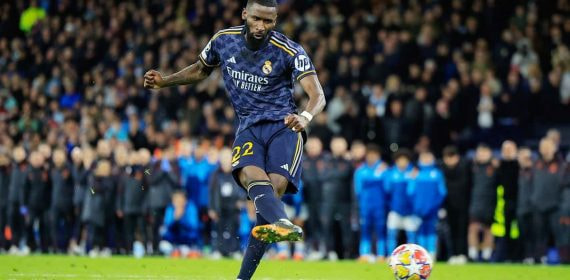Rüdiger, ante el Manchester City.
