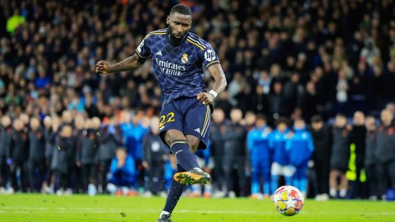 Rüdiger, ante el Manchester City.