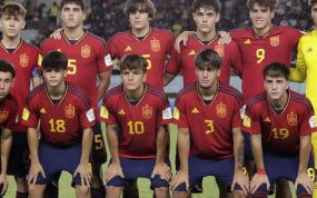 Alineación de la Selección sub-17 frente a Japón.