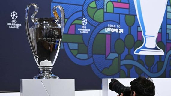Imagen del trofeo de la Champions League, la competición que quiere sustituir la Superliga.