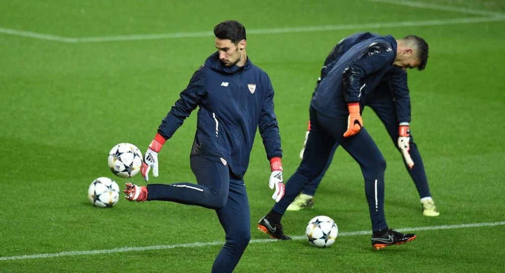 Sergio Rico en su etapa en el Sevilla.