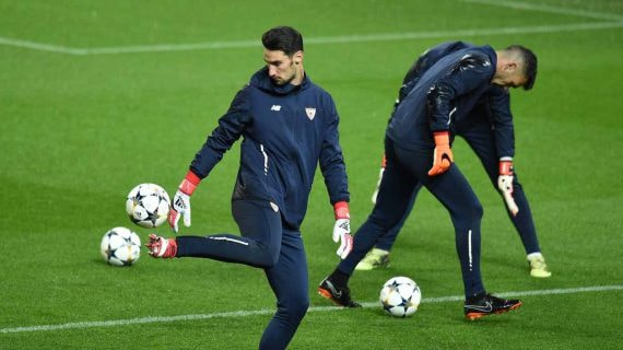 Sergio Rico en su etapa en el Sevilla.